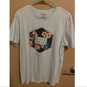 Billabong Light Teal & Floral Men’s Shirt
